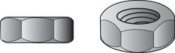 HILLMAN 3/8 in. Zinc-Plated Steel USS Hex Nut 1 pk