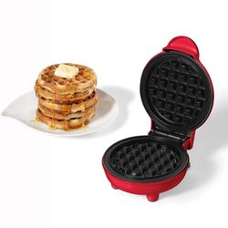 Starfrit Red Stainless Steel Waffle Maker