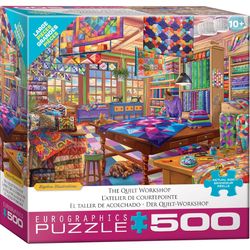 Eurographics The Quilt Workshop Jigsaw Puzzle Multicolored 500 pc