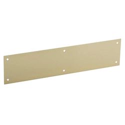 Schlage 6 in. H X 30 in. L Bright Brass Brass Kickplate