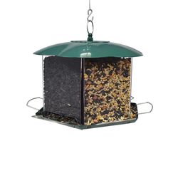 Backyard Essentials Wild Bird 6 lb Metal Bird Feeder 6 ports