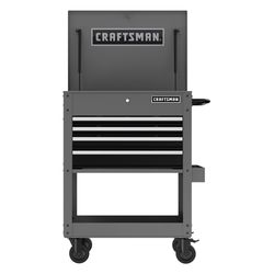 CRAFTSMAN 30 in. 4 drawer Metal Gray Utility Cart Rolling Tool Cart 41.38 in. H X 22 in. D