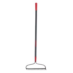 Razor-Back 66.5 in. 15 Tine Forged Steel Bow Rake Fiberglass Handle