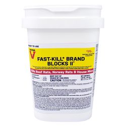 Victor Fast-Kill Brand Blocks II Toxic Oat Rodenticide Bait Blocks For Mice and Rats 4 lb