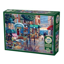 Cobble Hill Rainy Day Stroll Jigsaw Puzzle 1000 pc