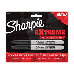 Sharpie Extreme Black Fine Tip Permanent Marker 2 pk