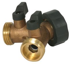 Camco 1 in. Hose X 1 in. Brass Angle Stop Valve