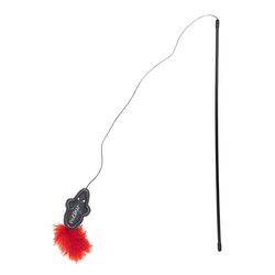 Pavilion Furever Pawsome For Cat Black/Red Polyester Mouse Cat Toy 18 1 pk