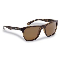 Flying Fisherman Fowey Sunglasses Unisex Matte Tortoise Frame Amber Lens Polarized
