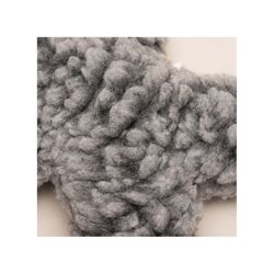 HuggleHounds HuggleFleece For Dog Gray Fleece Man Pet Toy Medium 1 pk