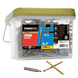 Power Pro No. 8 X 3 in. L Star Bronze Coarse Trim Screws