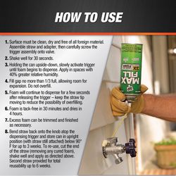 Touch 'n Foam Max Fill Tan Polyurethane Foam Sealant 20 oz