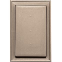 Builders Edge 12 in. H X 8 in. W X 1-1/2 in. L Prefinished Wicker Vinyl Mounting Block