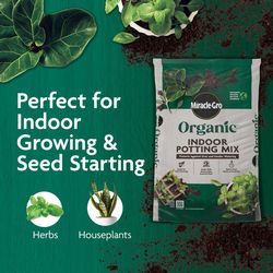 Miracle-Gro Organic Organic Indoor Plant Potting Mix 8 qt