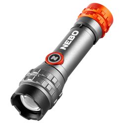 NEBO DaVinci 450 lm Black/Gray LED Rechargeable Flashlight 14500 Battery