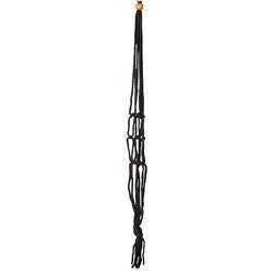 Primitive Planters Black Macrame 36 in. H Plant Hanger 1 pk