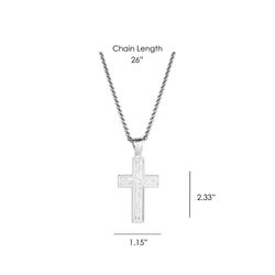 Montana Silversmiths Men's Granite Peak Cross Necklace