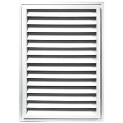 Builders Edge 20 in. W X 30 in. L White Copolymer Gable Vent