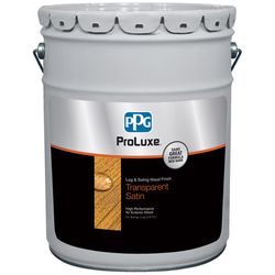 ProLuxe Log and Siding Transparent Satin Teak Oil-Based Acrylic/Alkyd/Urethane Wood Finish 5 gal