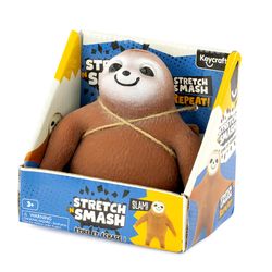 Keycraft Stretch N Smash Sloth Brown 1 pc