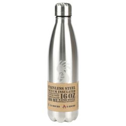 Aquapelli 16 oz Silver BPA Free Vacuum Insulated Bottle