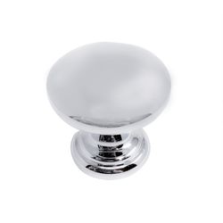 Laurey Summerland Transitional Round Cabinet Knob 1 in. D 1.00 in. Satin Nickel 1 pk