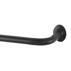 Kenney Sun Zero Black Modern/Contemporary Curtain Rod 48 in. L X 86 in. L