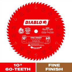 Diablo 10 in. D X 5/8 in. Fine Finish TiCo Hi-Density Carbide Circular Saw Blade 60 teeth 1 pk