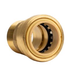 QuickFitting Push to Connect 1 in. PF Brass Adapter