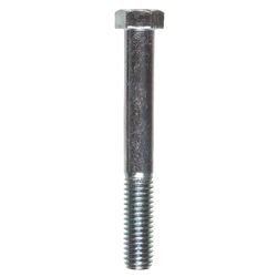 HILLMAN 7/16 in. D X 3-1/2 in. L Zinc Plated Steel Hex Bolt 25 pk