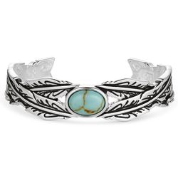 Montana Silversmiths Women's Windsong TQ Cuff Bracelet