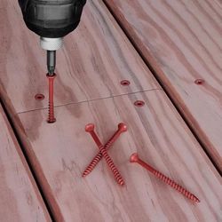 HILLMAN Deck Plus No. 10 Ga. X 2-1/2 in. L Red Star Flat Head Exterior Deck Screws 5 lb 365 pk
