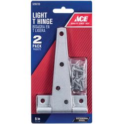 Ace 5 in. L Galvanized Light Duty T Hinge 2 pk