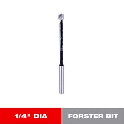 Diablo 1/4 in. X 3-1/2 in. L High Speed Steel Forstner Drill Bit Round Shank 1 pk