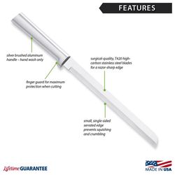 Rada Cutlery Polybagged 8 in. L Stainless Steel Bread Knife 1 pc