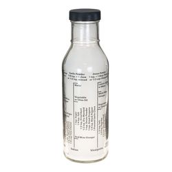 Kolder Clear Glass Salad Dressing Bottle 13 oz