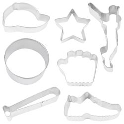 R&M International Silver Steel Cookie Cutter Set