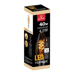 Globe Electric Vintage B10 E12 (Candelabra) LED Bulb Soft White 40 Watt Equivalence 1 pk
