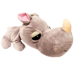 FatHedz Gray Plush Rhino Dog Toy Large 1 pk