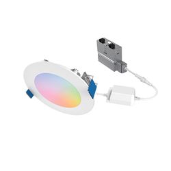 Halo RGB 4 in. W LED Smart-Enabled Canless Recessed Downlight 9.4 W