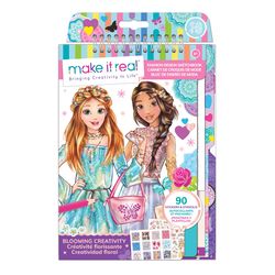 Make It Real Blooming Creativity Fashion Design Sketchbook Assorted 132 pc