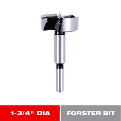 Diablo 1-3/4 in. X 3-1/2 in. L High Speed Steel Forstner Drill Bit Round Shank 1 pk