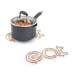 Spectrum Copper Steel Eat Trivet