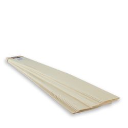 Midwest Products 1/32 in. X 3 in. W X 2 ft. L Basswood Sheet #2/BTR Premium Grade