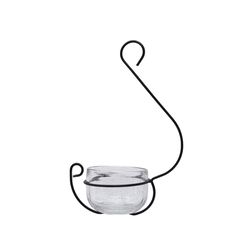 Backyard Essentials Bluebirds Glass Treat Mealworm Feeder