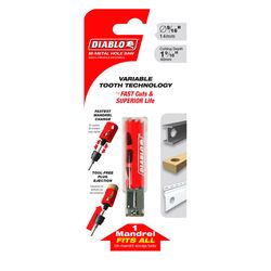 Diablo 9/16 in. Bi-Metal Hole Saw Arbor Included