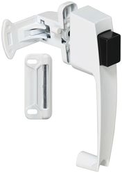 National Hardware Bright White Zinc Push Button Latch 1 pk