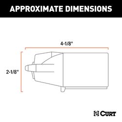 CURT 7 Way RV Blade Connector Plug 4.13 in.