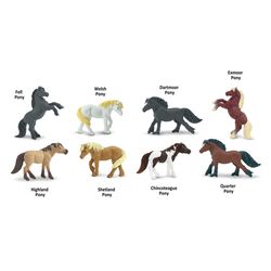 Safari Ltd. Toobs Ponies Toy Multicolor 8 pc