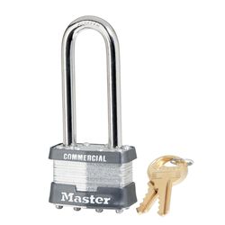 Master Lock 1-3/4 in. W Laminated Steel 5-Pin Cylinder Exterior Padlock